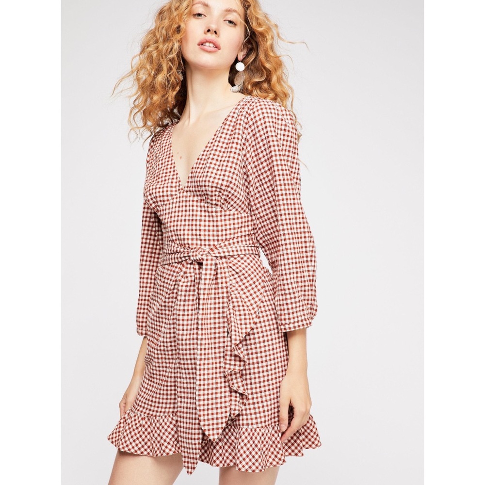 Free People Fargo Wrap Dress